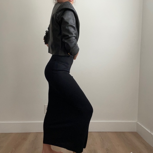 Lord & Taylor cropped leather jacket - Picture 5 of 14